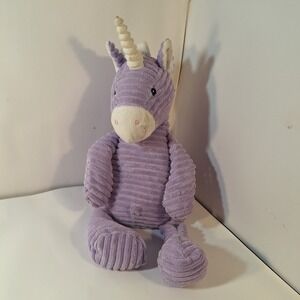 UNIPAK Kordy Unicorn Purple White 21" Plush Stuffed Animal Corduroy Velvet
